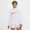 Nike Femme – Couche intermédiaire de course à pied Dri-FIT 1/4-Zip pour femme – Blanc - NIKE