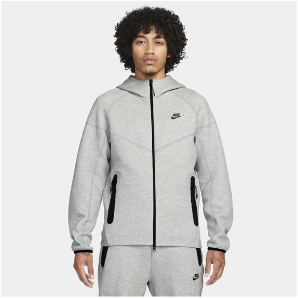 Nike Homme – Veste coupe-vent Nike Sportswear Tech Fleece – Gris - NIKE