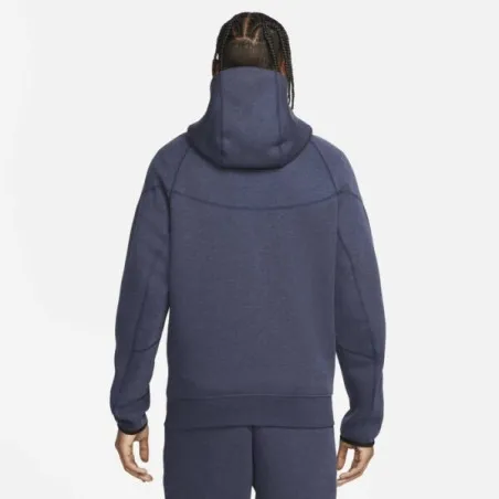 Nike Homme – Veste coupe-vent Nike Sportswear Tech Fleece – Obsidian Heather/Bleu/Noir - NIKE