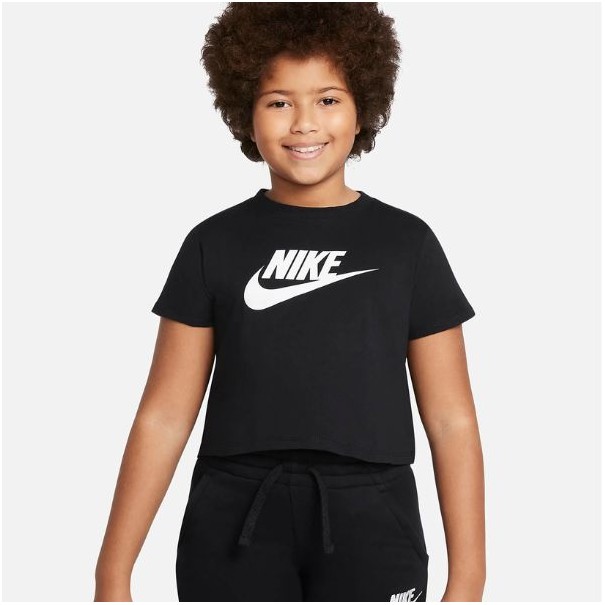 T-Shirt Enfant plus âgé G NSW TEE CROP FUTURA - Noir - NIKE