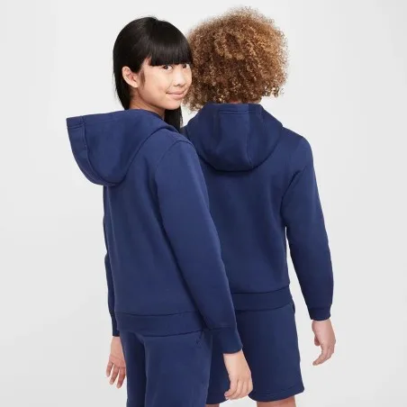 Nike Enfant -Sweat à capuche Nike Sportswear Club – bleu marine/blanc - NIKE