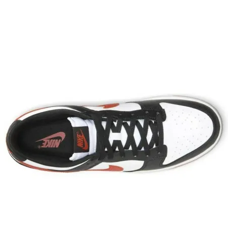 Nike Dunk Low Rétro - Blanc/Noir/Rouge Dragon - NIKE