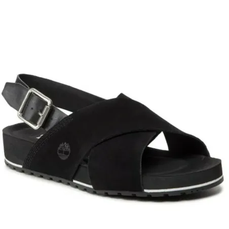 Sandale Femme TIMBERLAND MALIBU WAVES BASIC CROSS STRAP SANDAL JET BLACK  TB0A41KQ151 - TIMBERLAND