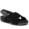Sandale Femme TIMBERLAND MALIBU WAVES BASIC CROSS STRAP SANDAL JET BLACK  TB0A41KQ151 - TIMBERLAND