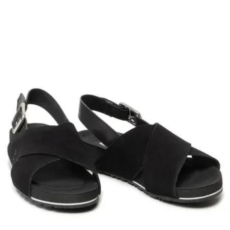 Sandale Femme TIMBERLAND MALIBU WAVES BASIC CROSS STRAP SANDAL JET BLACK  TB0A41KQ151 - TIMBERLAND