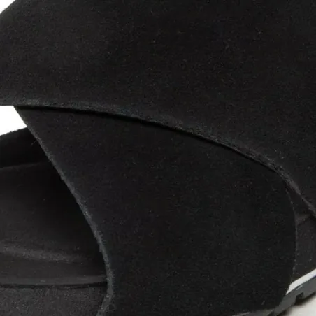 Sandale Femme TIMBERLAND MALIBU WAVES BASIC CROSS STRAP SANDAL JET BLACK  TB0A41KQ151 - TIMBERLAND