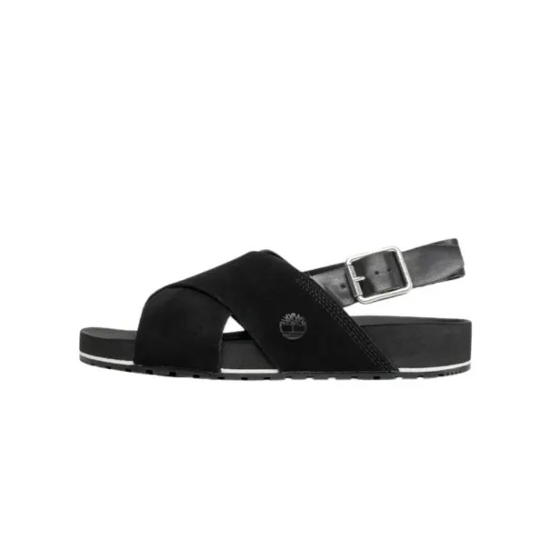 Sandale Femme TIMBERLAND MALIBU WAVES BASIC CROSS STRAP SANDAL JET BLACK  TB0A41KQ151 - TIMBERLAND