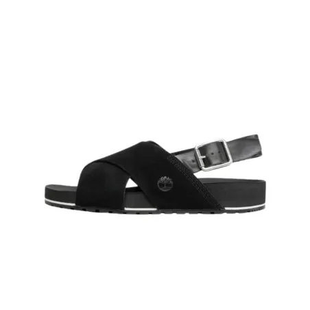 Sandale Femme TIMBERLAND MALIBU WAVES BASIC CROSS STRAP SANDAL JET BLACK  TB0A41KQ151 - TIMBERLAND