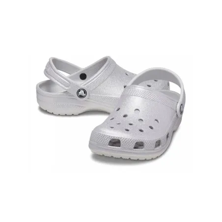 Crocs Enfant – Sabots classiques à paillettes CROCS pour filles – Argent - CROCS