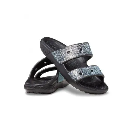 Crocs Enfant – SANDALE À PAILLETTES CLASSIC CROCS Noir Metalic - CROCS