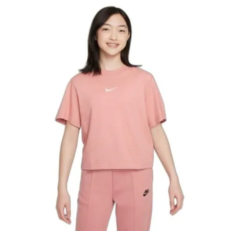 Nike Femme – T-shirt fille Nike – Rose bébé - NIKE