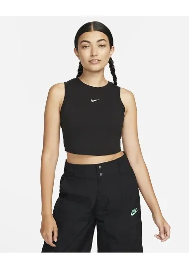 Nike Femme – Nike Débardeur Sportswear Chill Knit – Noir - NIKE