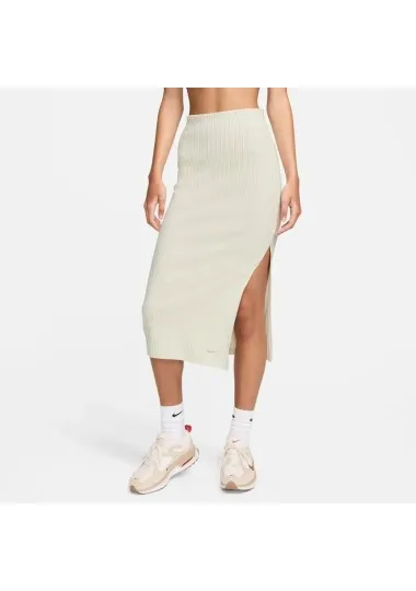 Nike Femme – Jupe en tricot côtelé NSW – Brun - NIKE