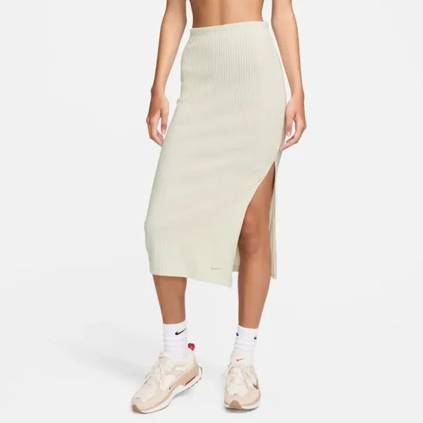 Nike Femme – Jupe en tricot côtelé NSW – Brun - NIKE