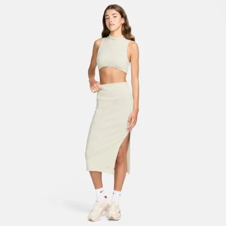 Nike Femme – Jupe en tricot côtelé NSW – Brun - NIKE