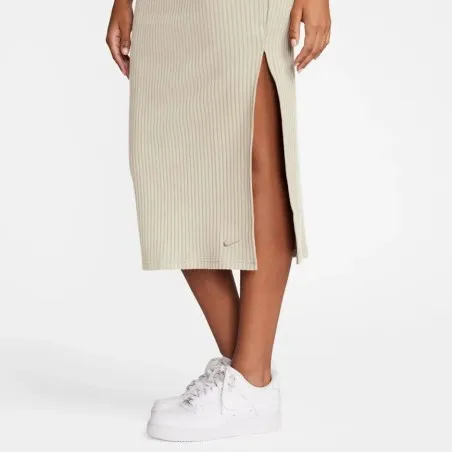 Nike Femme – Jupe en tricot côtelé NSW – Brun - NIKE