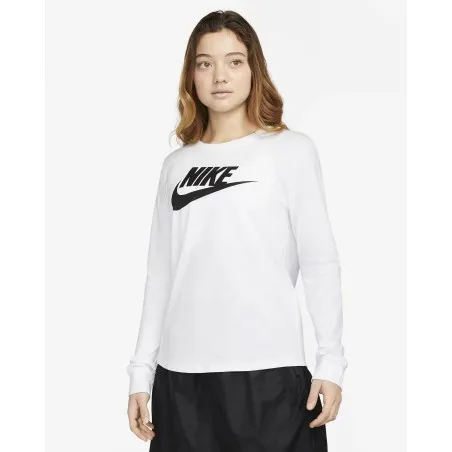 Pull Nike Femme - W NSW CLUB LS - Blanc - NIKE
