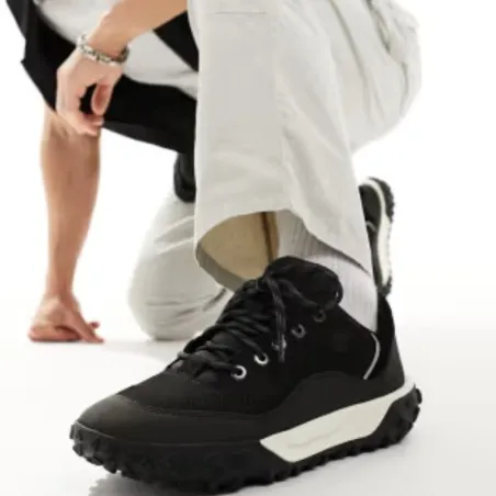 TIMBERLAND GREENSTRIDE MOTION 6 LOW LACE UP HIKING BOOT BLACK NUBUCK TB0A6A9VW051 - TIMBERLAND