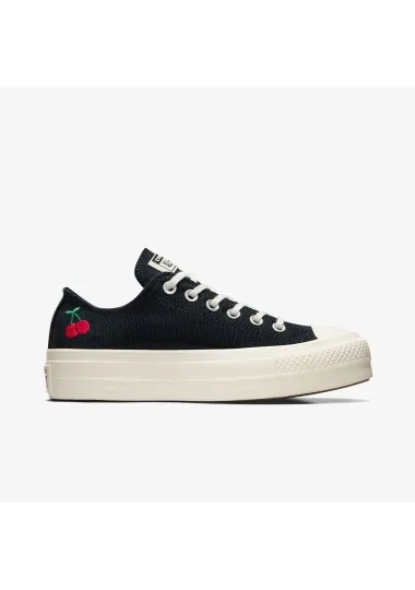 Converse Femme – Women's Chuck Taylor All Star Lift OX "Cherries" – Noir - CONVERSE