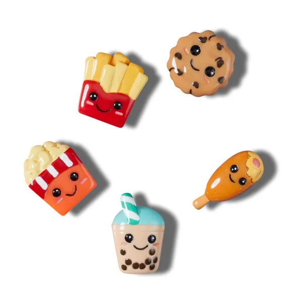 Jibbitz™ charms bad but cute foods 5 pack - CROCS
