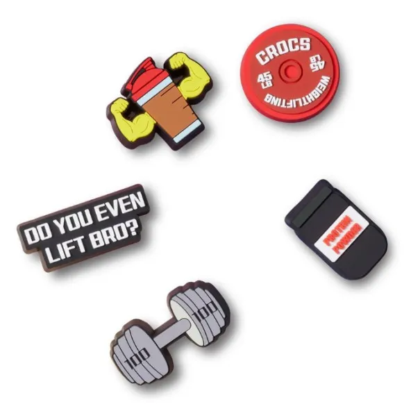 Jibbitz™ charms weightlifting 5 pack - CROCS