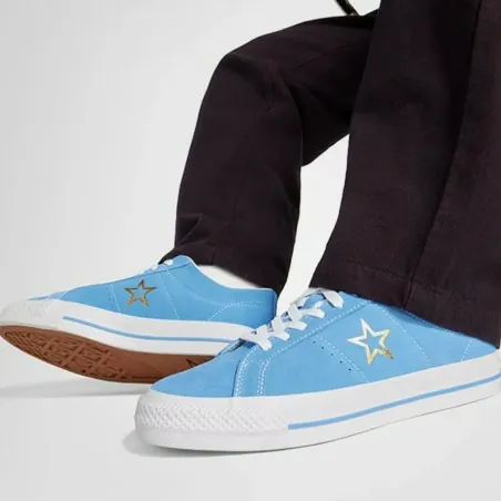 Converse - One Star Pro en daim – Bleu - CONVERSE