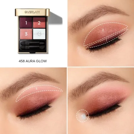 Palettes Yeux GUERLAIN  OMBRES 458 AURA GLOW - GUERLAIN
