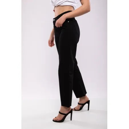 Jean Droit Taille Haute Noir  Billiorich - Billiorich