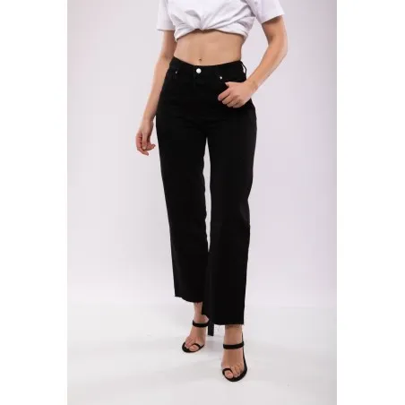 Jean Droit Taille Haute Noir  Billiorich - Billiorich