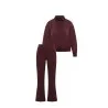 Ensemble Sweat-shirt Zippé & Pantalon Flare Jogging Femme - Billiorich