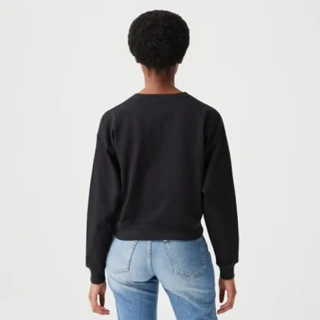 Converse Femme – Sweat-shirt ras du cou avec patch Chuck Taylor – Noir - CONVERSE