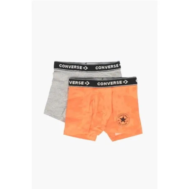 Converse – converse tie dye aop boxer 2pk Orange Gris - CONVERSE