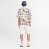 Timberland – Chemise de plage à imprimé graphique -beige - TIMBERLAND