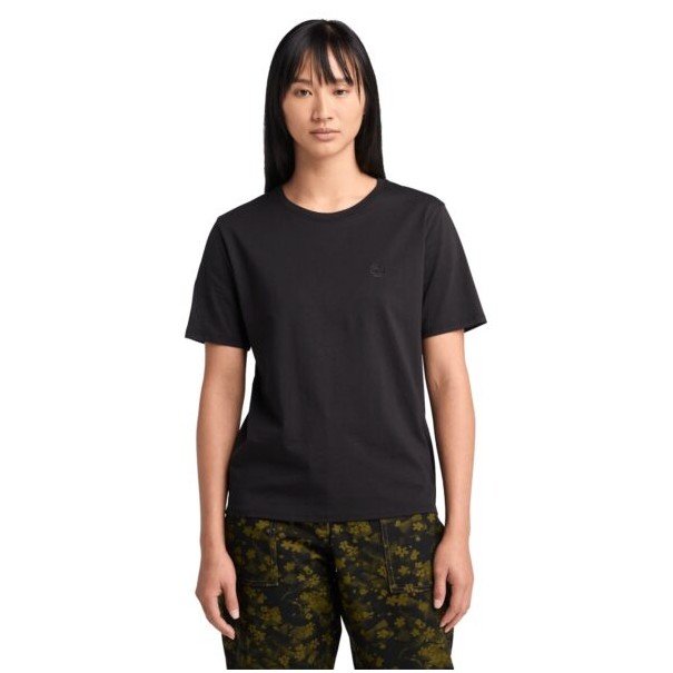 Timberland Femme – T-shirt à manches courtes Timberland – Noir - TIMBERLAND