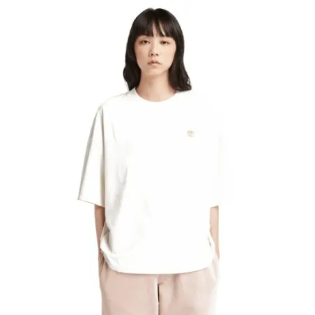 Timberland Femme – T-SHIRT DUNSTAN SURDIMENSIONNÉ – Blanc - TIMBERLAND