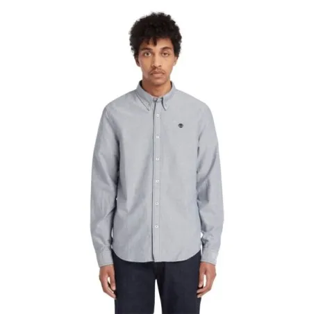 Timberland Homme – CHEMISE OXFORD GRISE À MANCHES LONGUES – Gris - TIMBERLAND