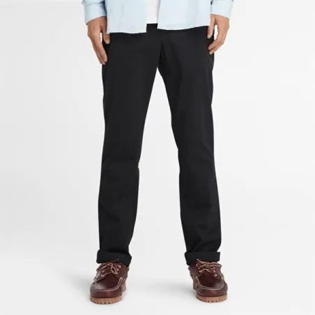 Timberland Homme – Pantalon chino noir en sergé Claremont – Noir - TIMBERLAND