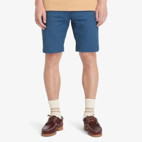 Timberland Homme – Short chino en popeline Timberland – Bleu - TIMBERLAND