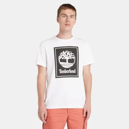Timberland Homme – Timberland Short Sleeve Tee – Blanc - TIMBERLAND