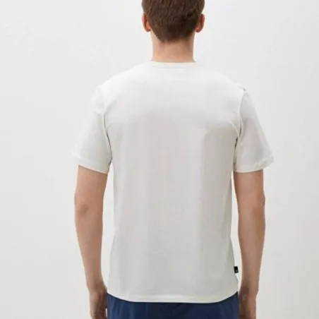 Timberland Homme – T-shirt à manches courtes et logo linéaire camouflage – blanc - TIMBERLAND