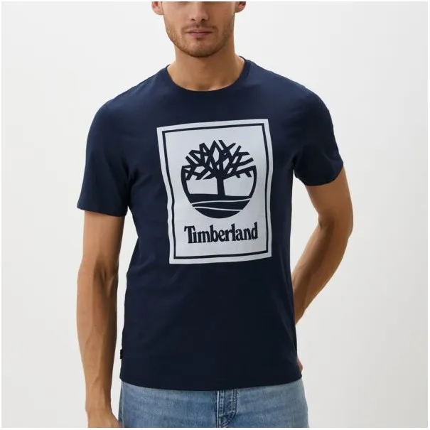 Timberland Homme – T-shirt à manches courtes Timberland pour homme – Bleu marine - TIMBERLAND