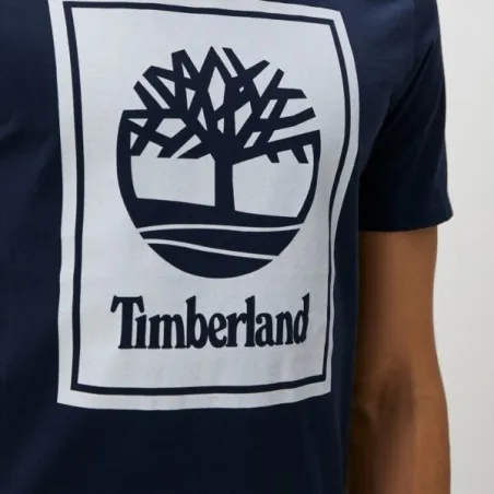 Timberland Homme – T-shirt à manches courtes Timberland pour homme – Bleu marine - TIMBERLAND