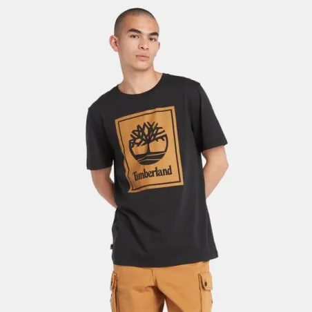 Timberland Homme – T-shirt à manches courtes Timberland – Noir - TIMBERLAND
