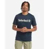 Timberland Homme – T-shirt Timberland Kennebec River Camo Linear Logo – Bleu - TIMBERLAND