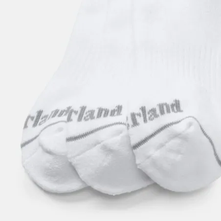 Timberland – Lot de 3 paires de chaussettes Boden Quarter – Blanc - TIMBERLAND