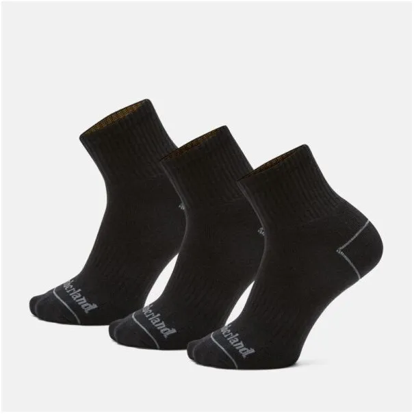 Timberland – Lot de 3 paires de chaussettes Boden Quarter – Noir - TIMBERLAND