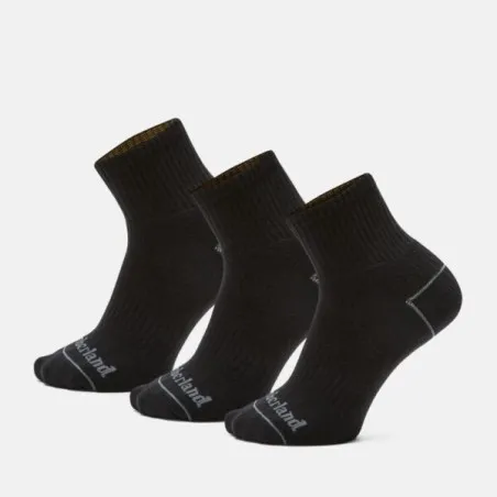 Timberland – Lot de 3 paires de chaussettes Boden Quarter – Noir - TIMBERLAND