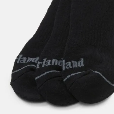Timberland – Lot de 3 paires de chaussettes Boden Quarter – Noir - TIMBERLAND