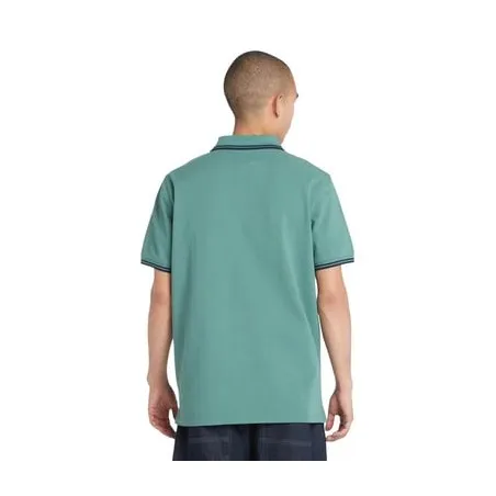 Timberland Homme – TIMBERLAND POLO POLO À MANCHES COURTES EN PIQUÉ AVEC POINTES -Vert - TIMBERLAND