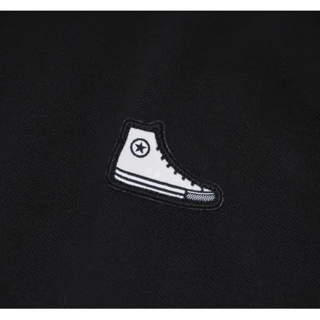 Converse Homme - Polo avec patch de chaussure - Noir - 10024739A03 - CONVERSE